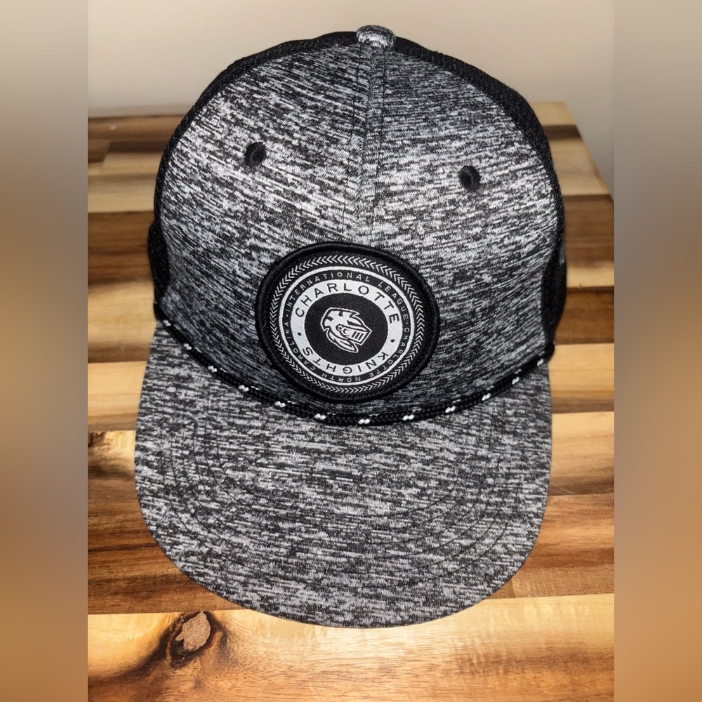 MiLB Charlotte Knights OC Sports Trucker Snapback Hat – Gray/Black